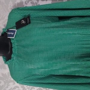 Adrianna Papell Green Blouse